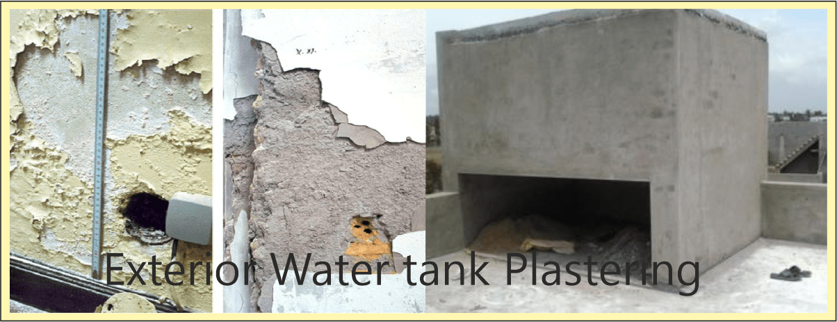 Exterior Water tank Plastering