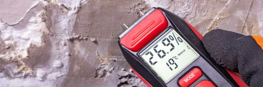 Continuous moisture inside concrete slab due to bathroom leakage causes