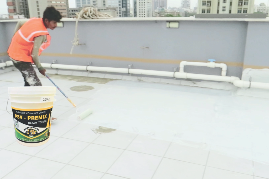 DIY terrace waterproofing to fix terrace leakage and cracks