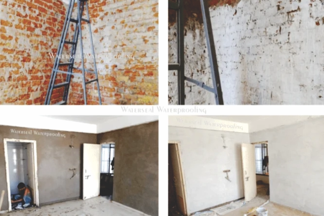 Wall Waterproofing with Plastering